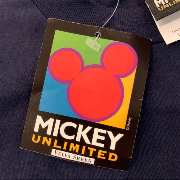 Donald Duck Washington Dark Blue T-Shirt Mens Size L Velva Sheen Single Stitch - Picture 4 of 7